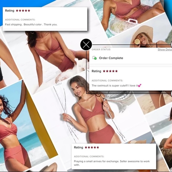 Take Me Out To Play Push Up Sexy Hold + High Waisted Twist Bikini In Sienna Rust - Picture 5 of 9